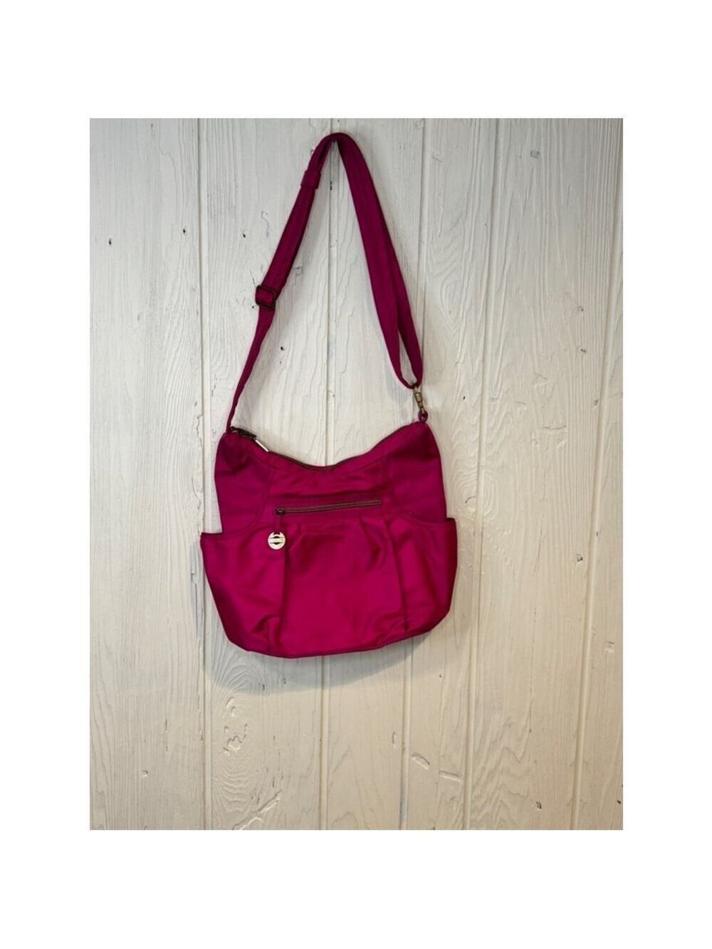 Travelon Pink Nylon Crossbody Bag